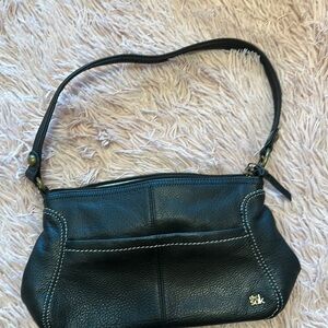 The Sak Black Leather Shoulder Bag